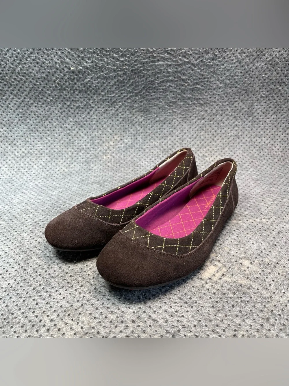 Land’s End Dory Slip On Brown Suede Shoes Size 7 Women’s